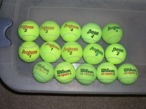 Details About Fifteen Used Tennis Balls Great For Practice Pets Chairs Walkers And Tables
