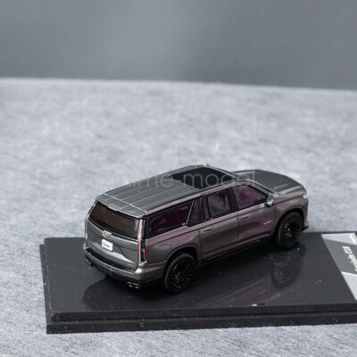 SHADOW PRO 1/64 Scale Escalade ESV Grey Diecast Car Model Toy Gift