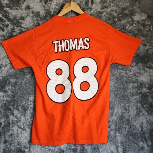 NFL Denver Broncos #88 Demaryius Thomas T-Shirt Jersey Orange Majestic NFL M - Picture 6 of 9