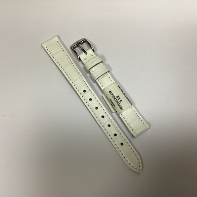 ZRC Bracelet de Montre 12MM - cuir grain alligator Bleu Ciel