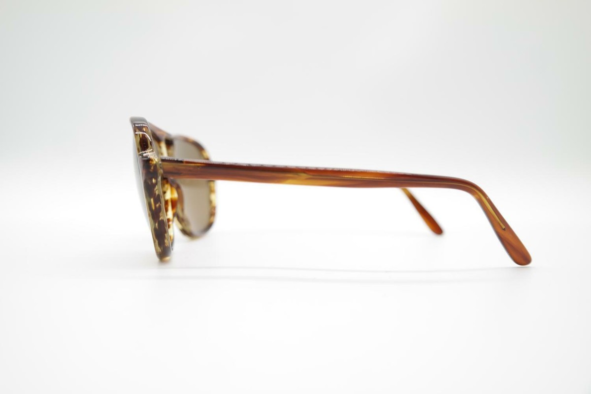 Lunettes Vintage Ovales LOGO AER LINE - Monture Titane Marron, NOS (New Old Stock), Neuf Avec étiquette
