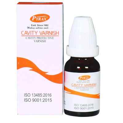 Pyrax Cavity Varnish for Treatment of Teeth Hyperesthesia Bottle of 15 ml