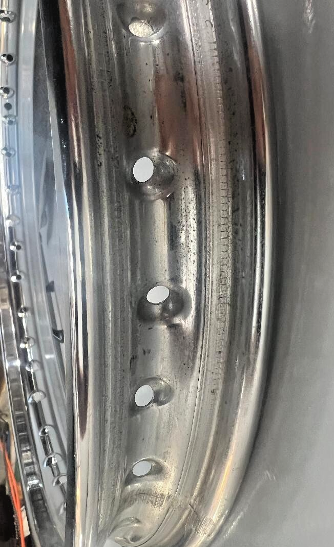 TAKASAGO EXCEL J 18 X 1.60 DOT 105 CHROME RIM, 36 HOLE (NEW