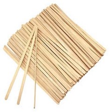 Wooden Stirrers, Sticks x 1000 - 5.5" Long coffee tea in cup drinks