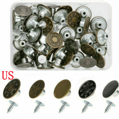 Bottoni Di Ricabio In Ottone Per Jeans, 20 , 12 Set - Foto 10