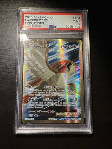 Pidgeot-EX graded PSA 9 for sale on eBay