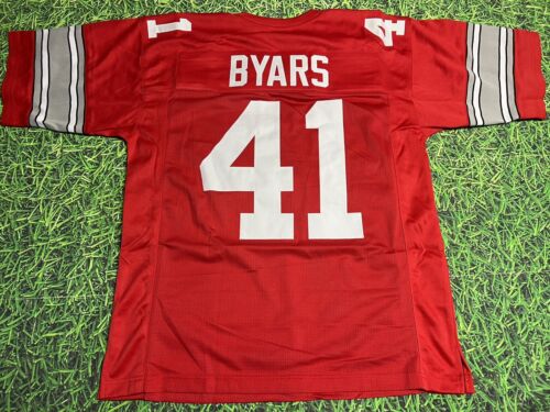 MAILLOT COLLÉGIAL ROUGE PERSONNALISÉ KEITH BYARS - Photo 1/2