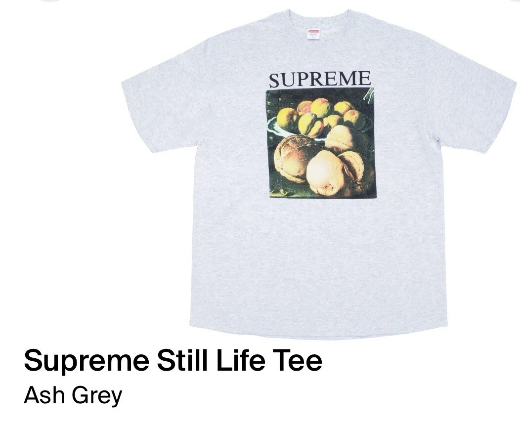 Tee shirt Supreme Still Life gris cendre taille M neuf scellé 2018