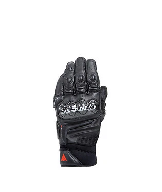 GUANTI IN PELLE DA MOTO DAINESE RACING 4 SHORT NERO PROTEZIONI IN CARBONIO