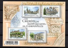 FRANCE - 2014 Santiago da Compostella souvenir sheet #4583 - VF MNH