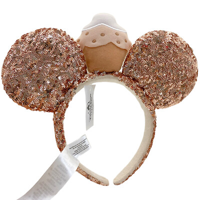 Disney Brown and Gold Kids Mouse Ears Headband DisneyParks Animal Kingdom Giraffe Animal Print Sequin  main image 4