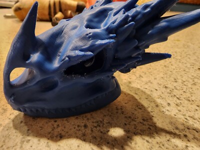 3D Printed Dragon Skull - Multiple Color Options Available - Great for Fantasy!