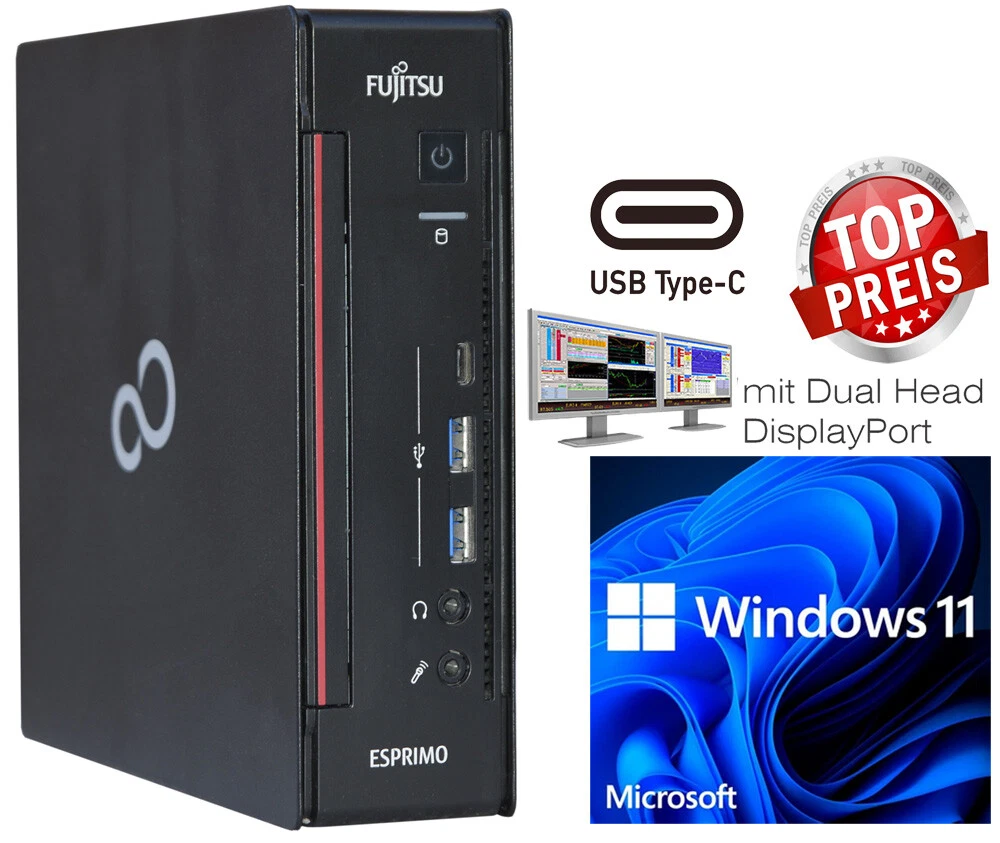 Fujitsu USB 2.0 Connectivity PC Desktops & All-In-One Computers
