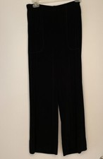 Chico's Travelers Size 1 Black Stretchy Knit Elastic Waist Pants