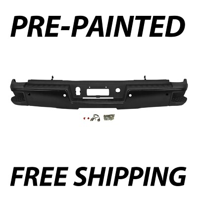 #ad NEW Painted To Match Steel Rear Bumper for 15 19 Silverado Sierra 2500HD 3500 $540.99