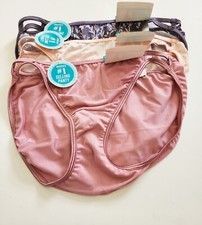 3 Vanity Fair Illumination Bikini Panty Multi 18108 Sz 7/L - NWT