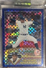 2003 TOPPS CHROME BLUE XFRACTOR UNCIRCULATED#87 ORLANDO HERNANDEZ #25/50