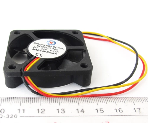 1x Brushless DC Cooling Fan 50x50x10mm 5010S 7 blades 24V 0.15A 3pin Connector