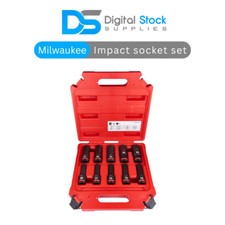 Milwaukee 4932480457 Shockwave 1/2″ Impact Socket Set Deep - 10pc