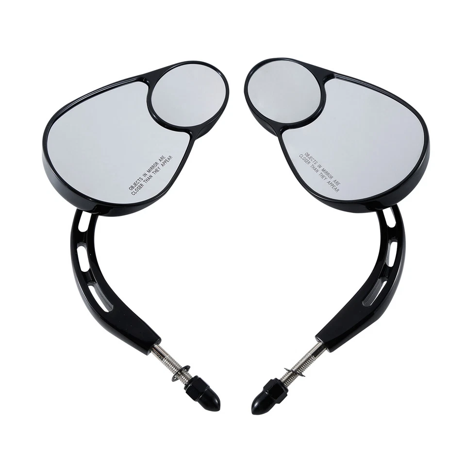 Espejos retrovisores universales de 8 mm aptos para Harley Touring Road King Tri Glide Ultra Foto 2 de 4