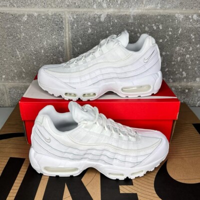 nike air max 95 triple white mens