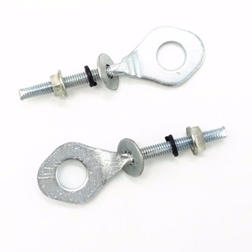Pair 12mm Chain Wheel Axle Tensioner Adjuster Pit Dirt Bike Motorcycle - 第 2/2 張圖片