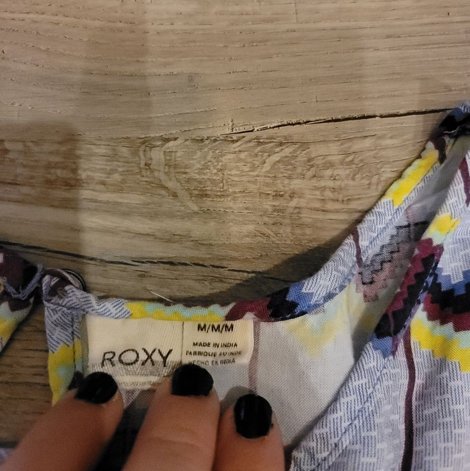 FILA Abito camicia manica corta Roxy Retro Row stampa righe Chevron collo medio scoop