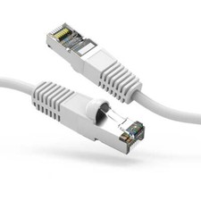 15Ft CAT6 Shielded SSTP Ethernet Network Booted Cable White