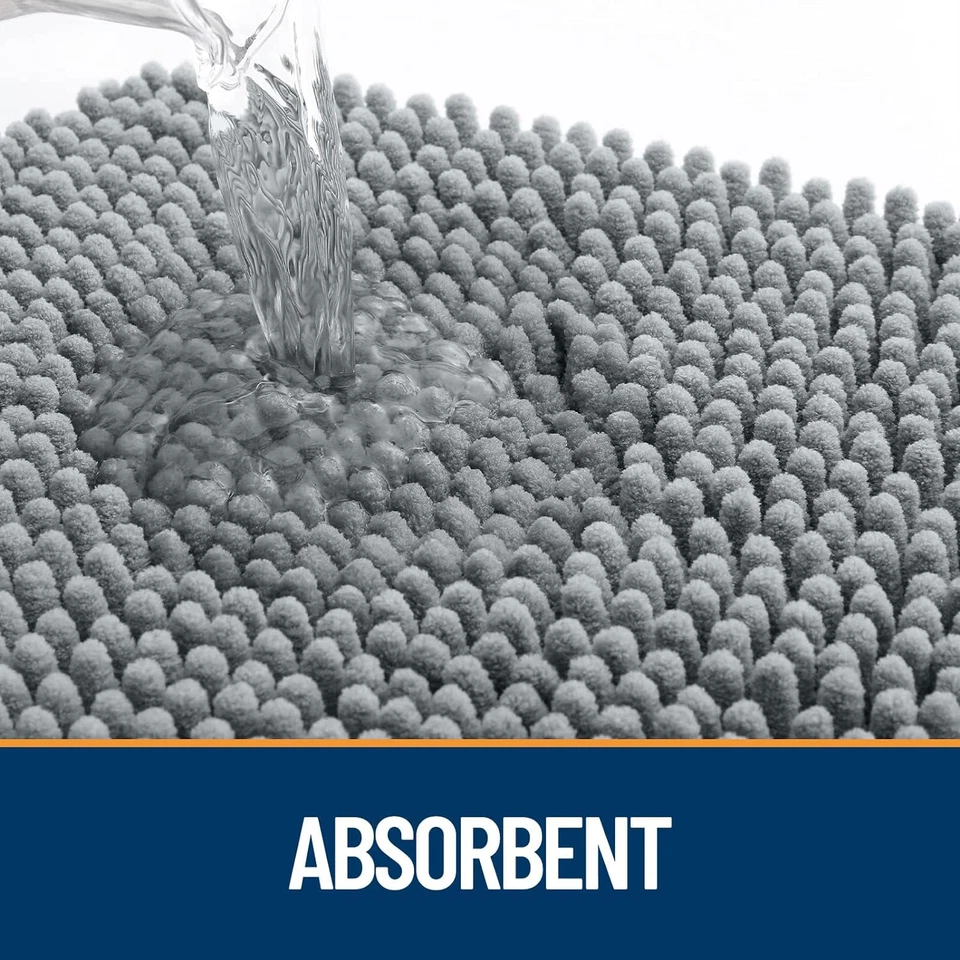 Alfombrilla de puerta para perro OLANLY para patas fangosas 36X24, absorbe humedad y suciedad, absorbente N Foto 3 de 4