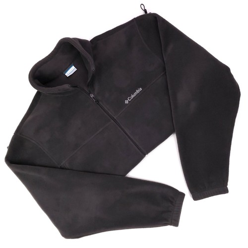 Columbia 2XL Fleece Jacket Gray Mens 