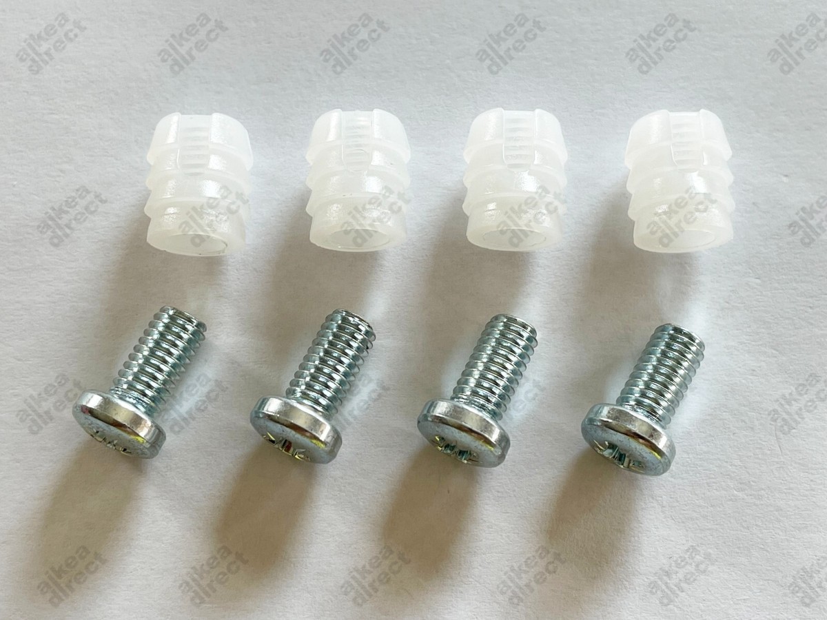 Ikea Plastic sleeve and screw, Part # 105163, 102267 (4 pack Ikea Plastic sleeve and screw, Part # 105163, 102267 (4 pack