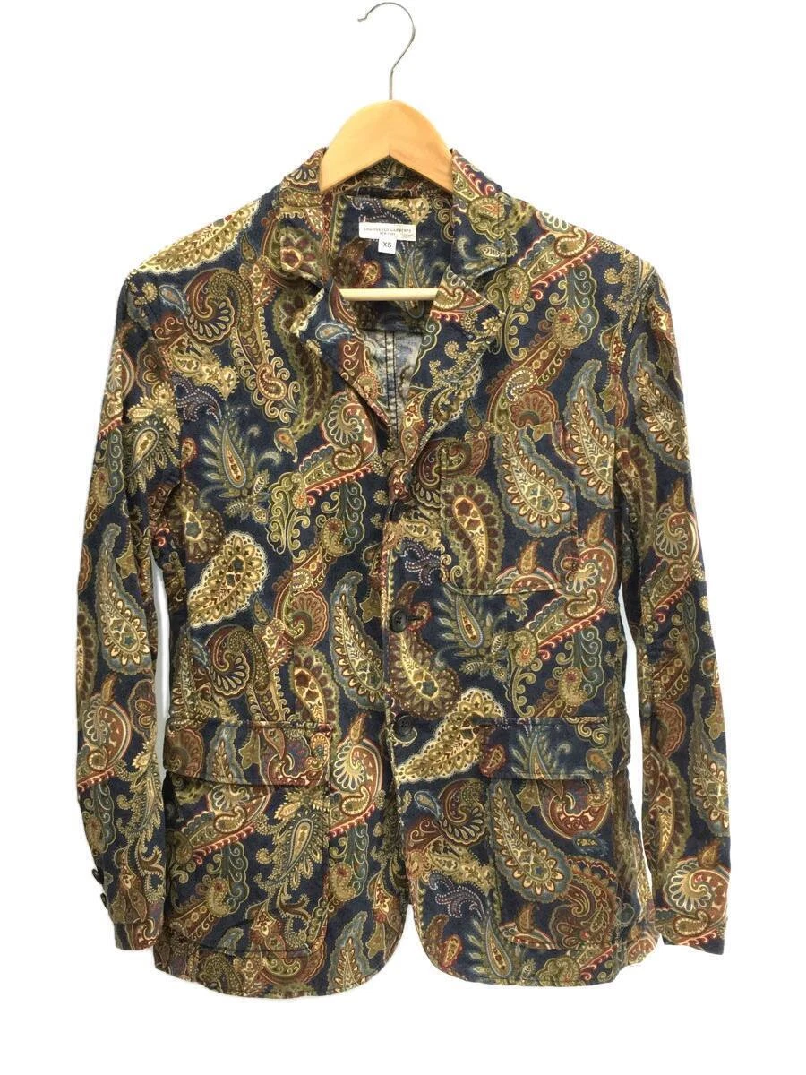 Engineered Garments Paisley Baker Jacket cotton Navy XS Used