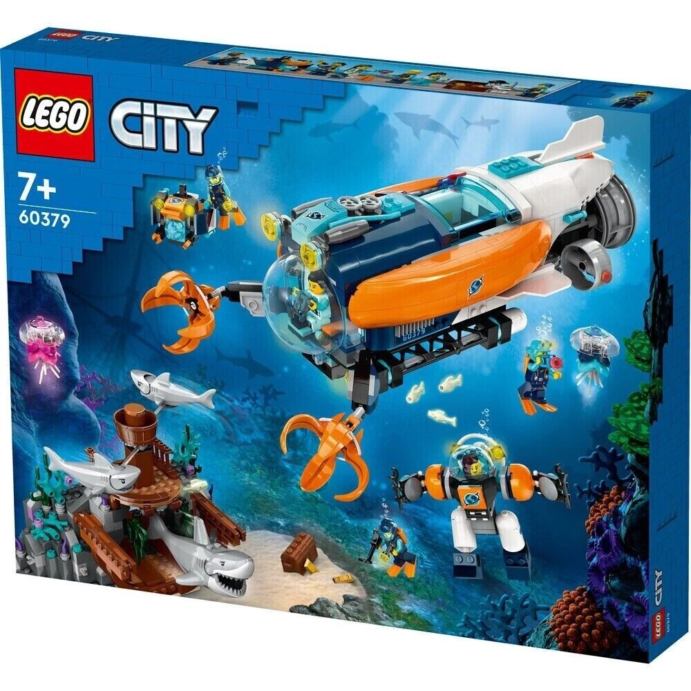 Lego 60379 City Deep Sea Explorer Submarine Building Kit 842 Pcs