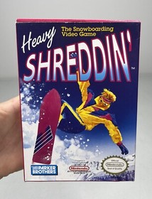Nintendo NES Heavy Shreddin&rsquo; Original Box + Manual Only *Some Wear* *No Game*