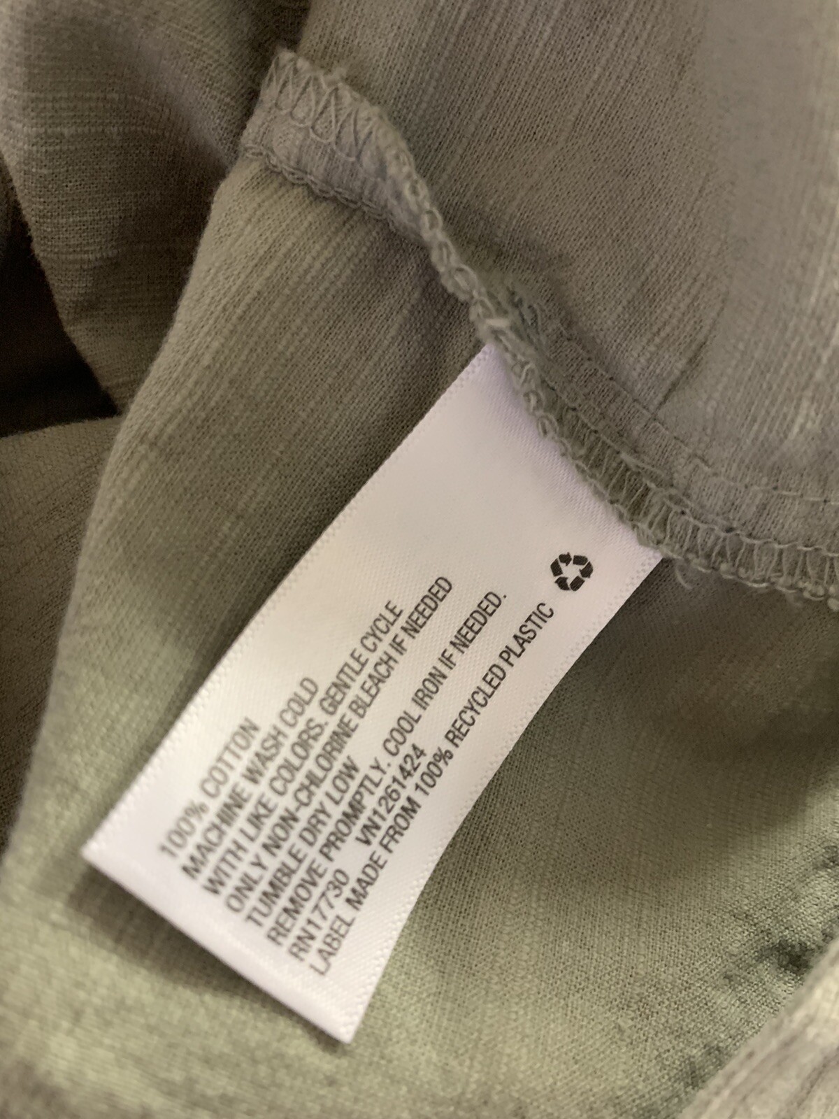 Universal Thread Small Button Down Top Olive Gree… - image 9