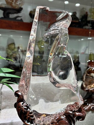 8.33LB Top Rare Natural ghost phantom Quartz Mineral specimen Crystal Decor
