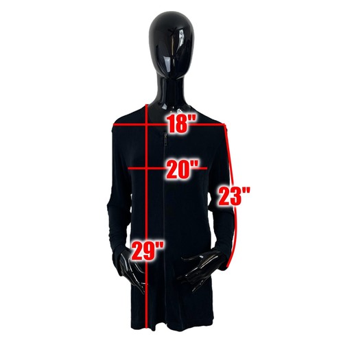 Chico's Knit Jacket Full Zip Black Womens Size Large Pre-owned Good Condition - Picture 2 of 8