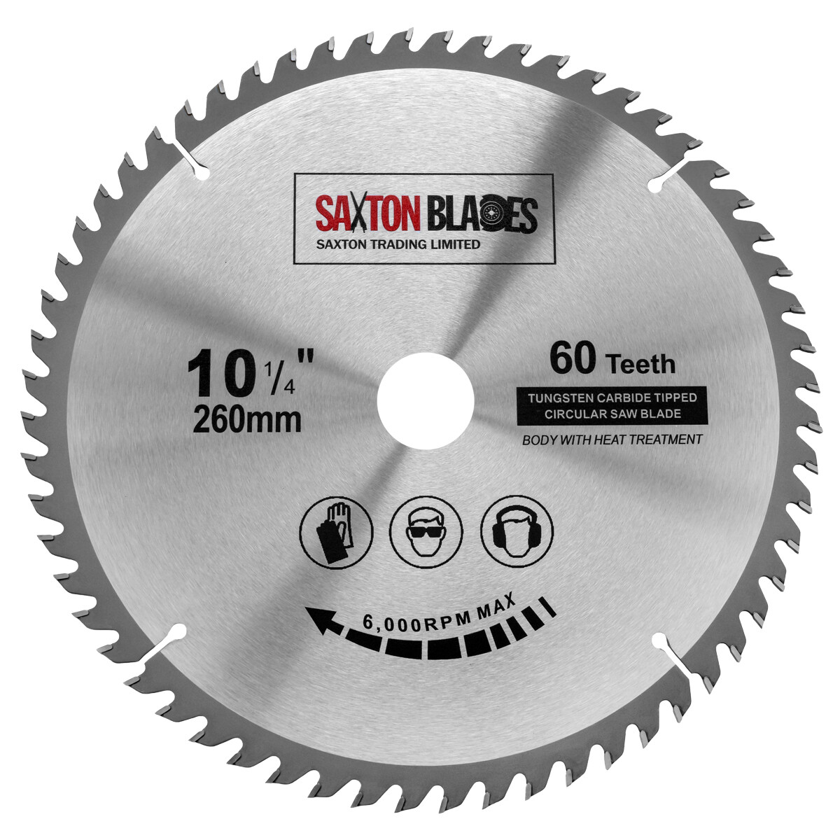 Saxton TCT Circular Saw Blade 260mm x 30mm x 60T fit Festool Bosch Makita