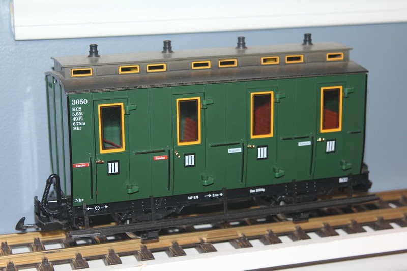 LGB 3050 Coach, Spoked Metal Wheels and Lights