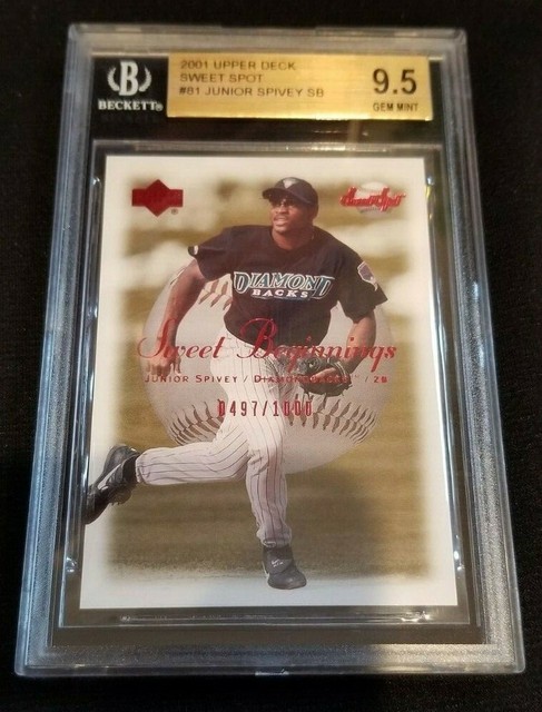 Junior Spivey 2001 Upper Deck Sweet Spot #81 Rookie Card #0497/1000 RC BGS