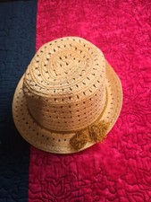 Women's Summer Straw Paper Hat Adorably Cute. One Size Fits All