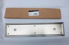 Baldwin 2280.056 Lifetime Satin Nickel 3.5” x 15” Nashville Push Plate