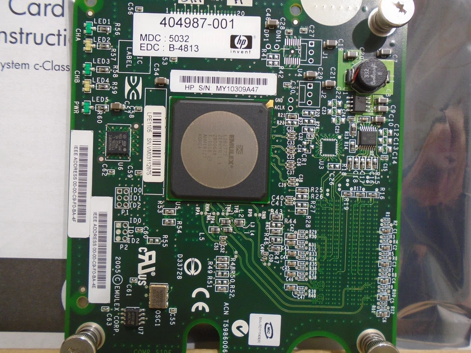 *NEW* HP / EMULEX 404987-001 / 405921-001 / HBA 4GB MEZZANINE CARD - Image 4 of 4