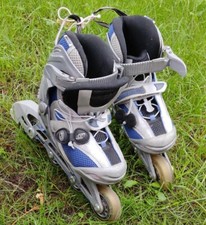 Inliner Skates Kinder  Rollschuhe Crazy Creek Skates EUR 29-32  blau Verstellbar