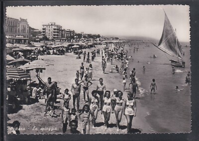 Postcard Pescara La Spiaggia ANIMATED OB133 #