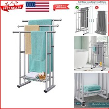 Elegant 3-Tier Towel Rack with Anti-Slip Feet - Perfect for Bathrooms  Outdoors