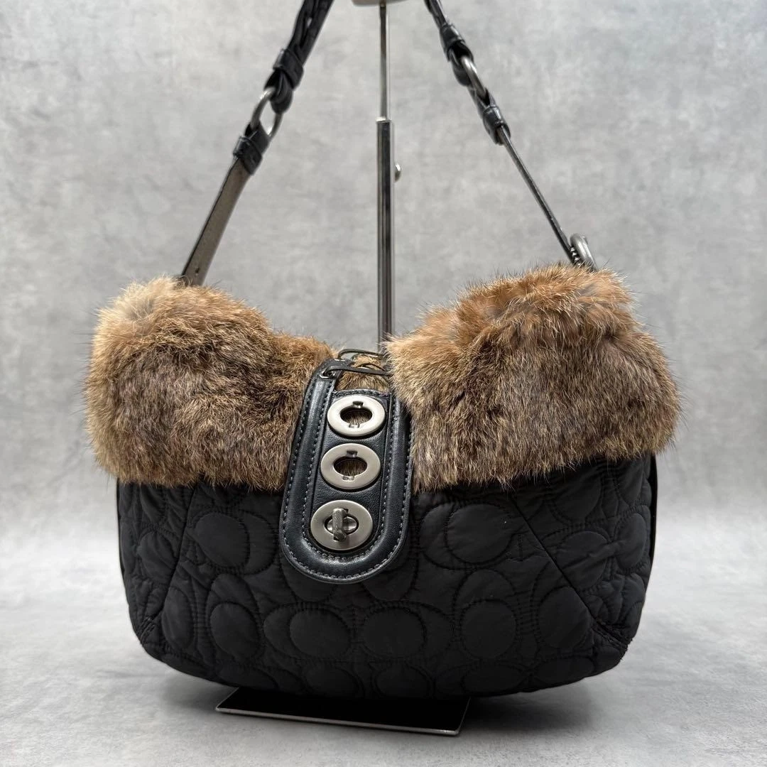 Coach Fur Exterior Quilted Bags & Handbags for Women for sale | eBay