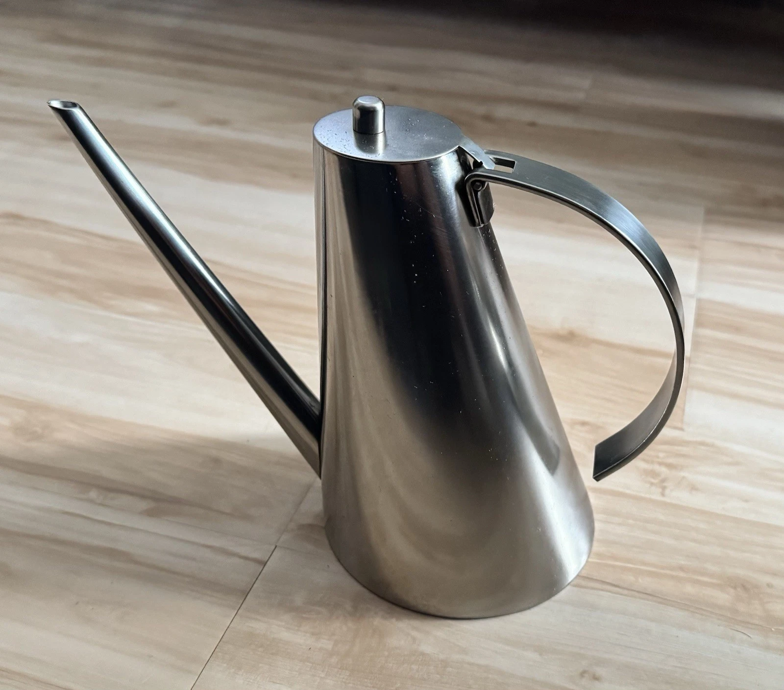 🔥Carlo Giannini 18-10 Stainless Steel Oil Decanter Italy 🔥