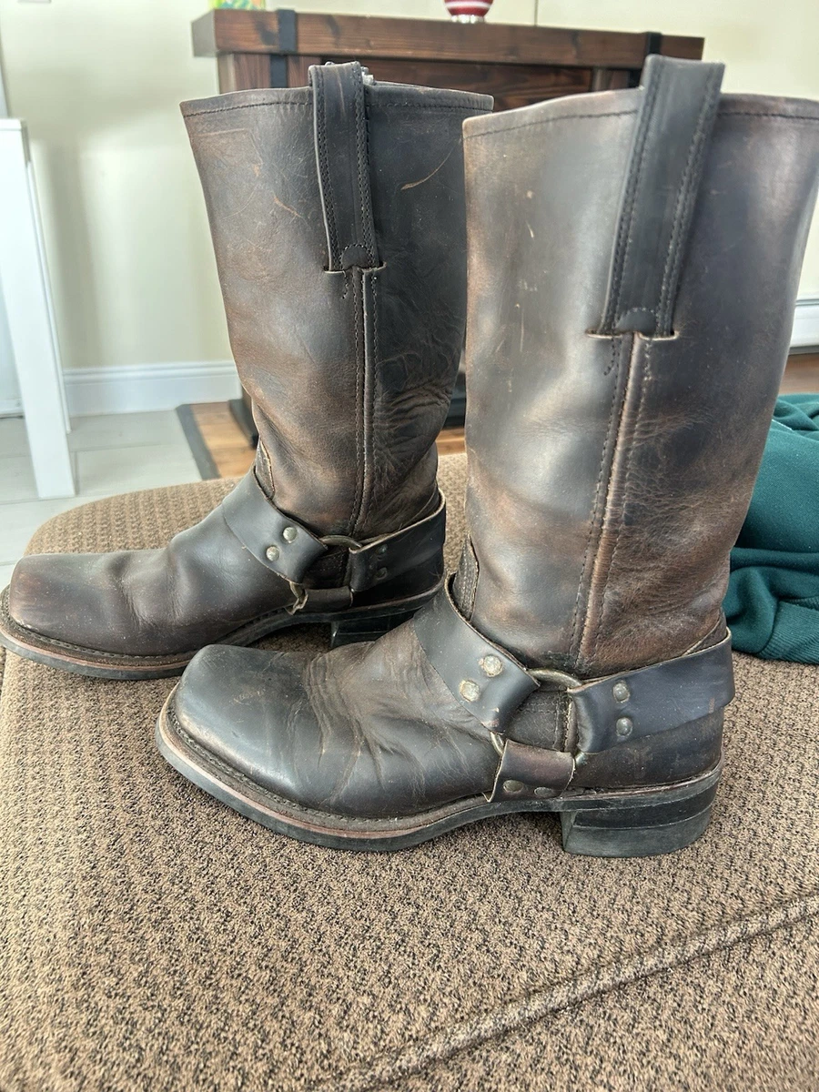 Vintage Frye Harness Boots In Men display picture 1