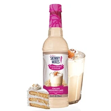 Sugar-Free Italian Wedding Cake Syrup - Zero Calorie Flavoring for Coffee  More
